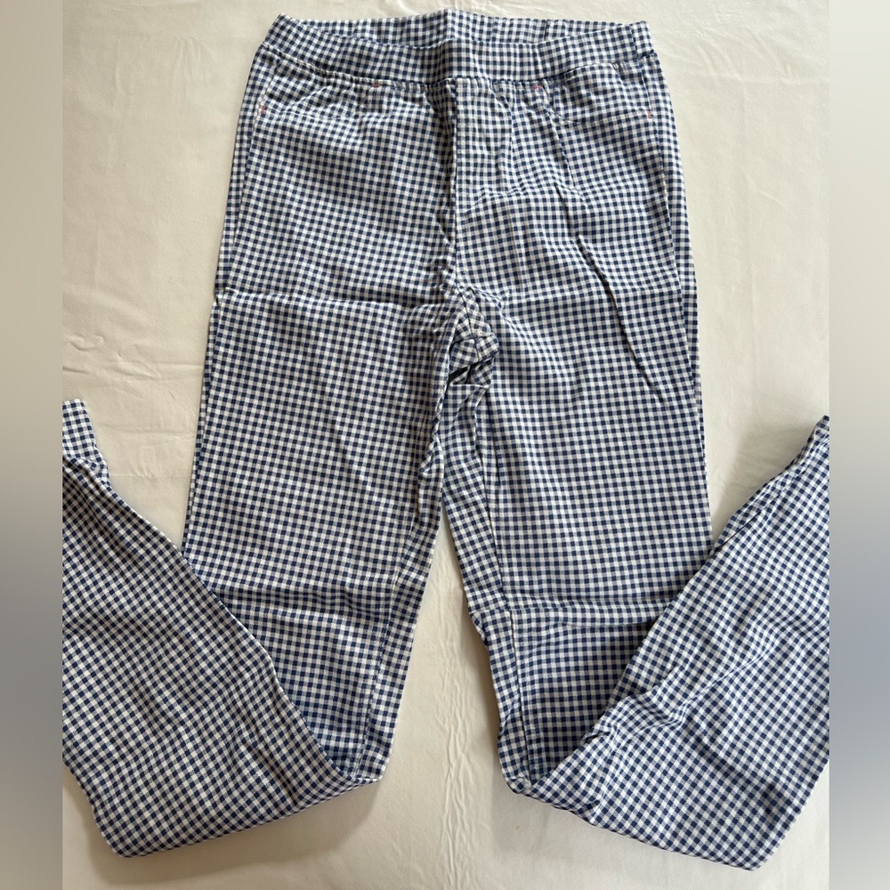 Kids XL - gingham pants straight leg